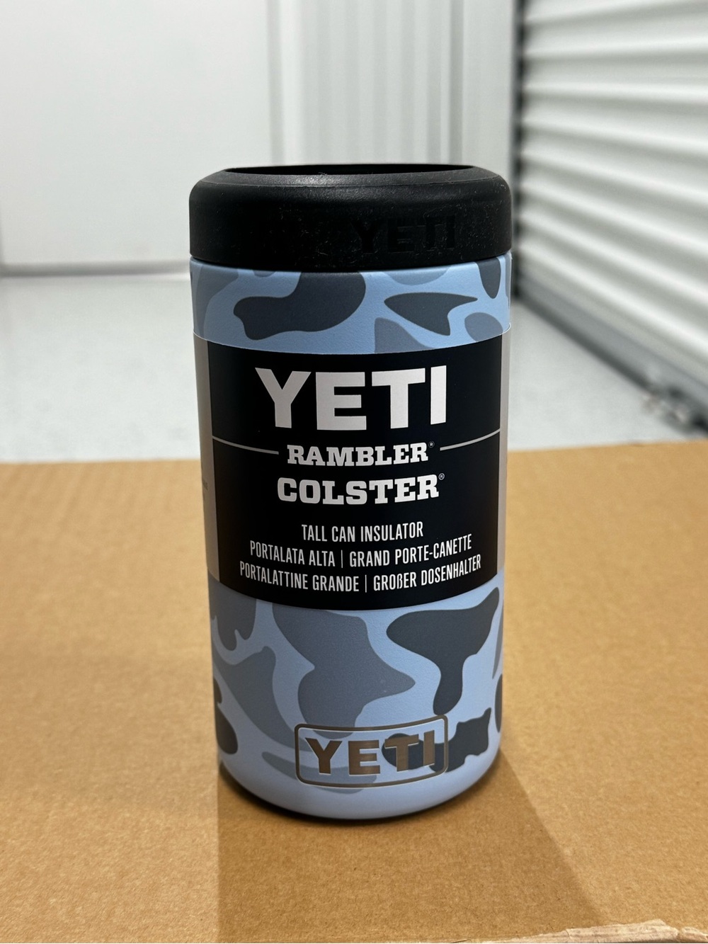 Yeti Rambler Colster Tall Can Insulator in Blue Camo | New